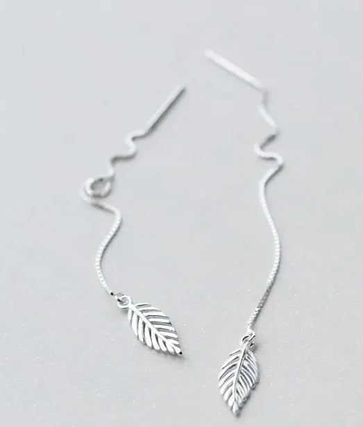 Leafy Grace Drop Earrings